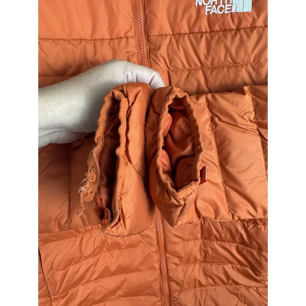 The North Face Puffer Jacket 550 Fill Short Full Zip Casual Winter Mens Small